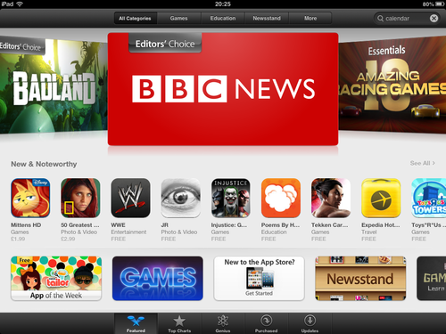 BBC News app featured in the App Store
